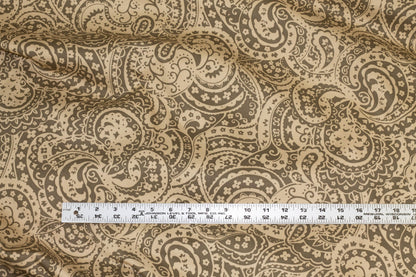 Cafe Paisley Stretch Cotton Sateen - Prime Fabrics