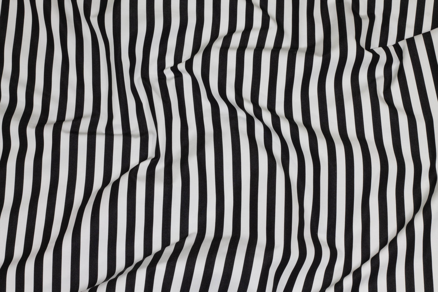 Black and White Striped Cotton - Prime Fabrics