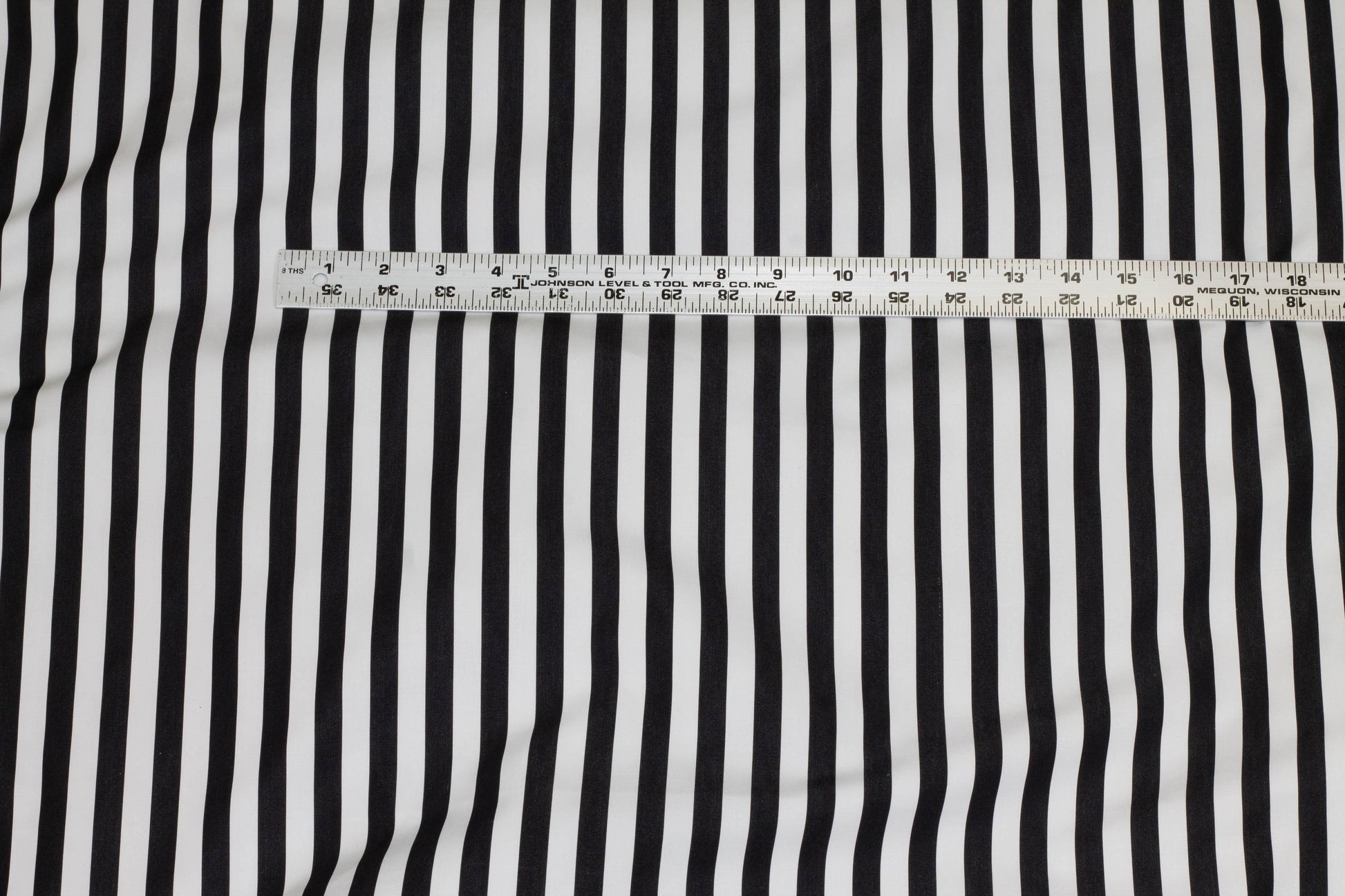 Black and White Striped Cotton - Prime Fabrics