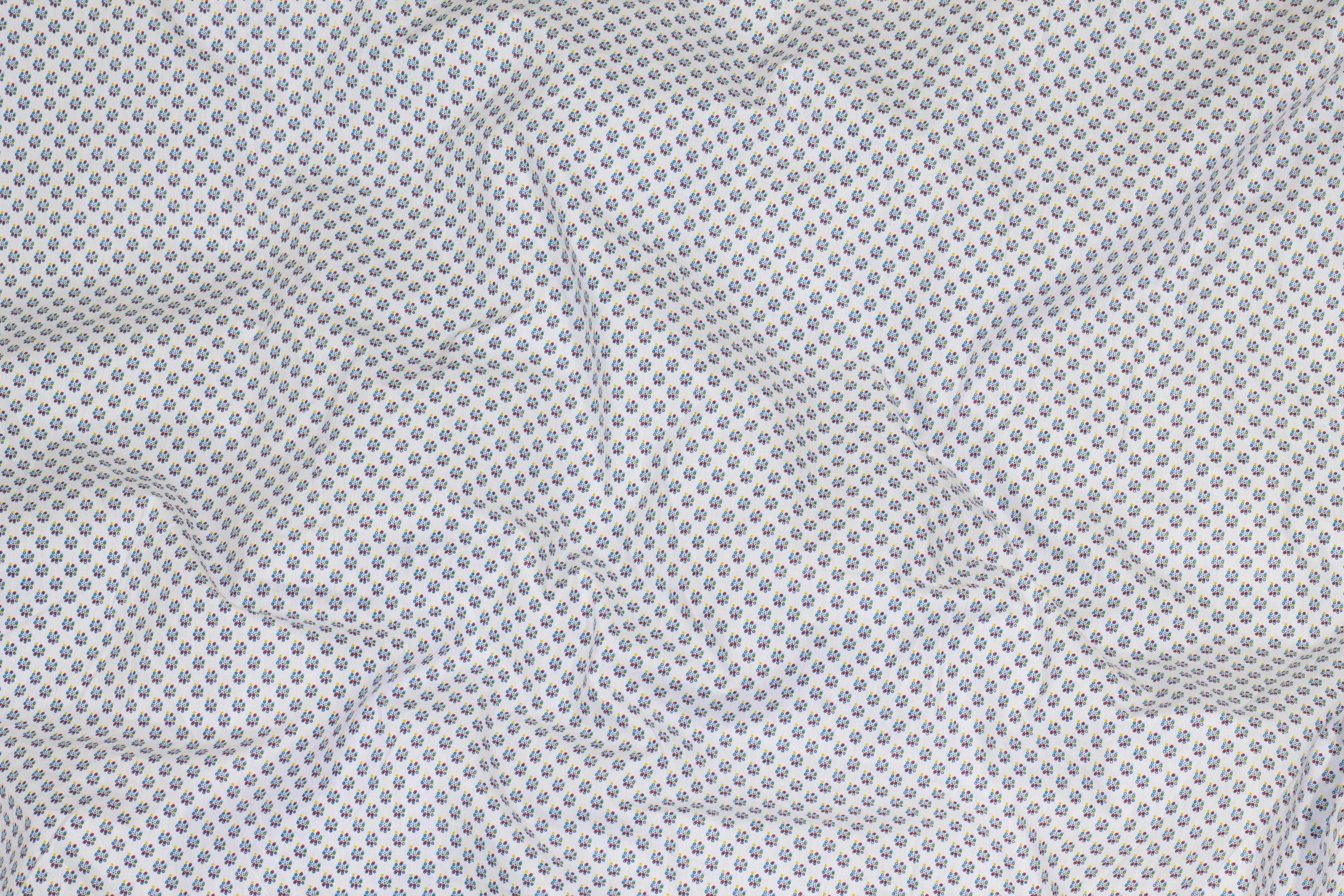 White Ditsy Floral Cotton - Prime Fabrics