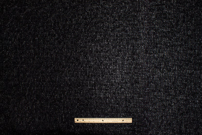 Eyelash Fringe Metallic Mesh - Black - Prime Fabrics
