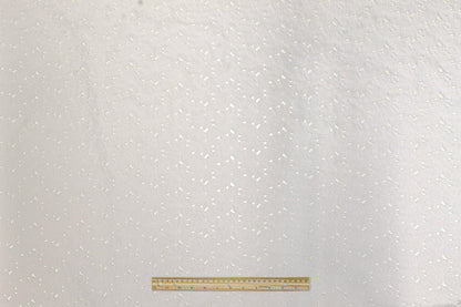 Floral Cotton Eyelet - White - Prime Fabrics