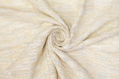 Embroidered Sheer - Ivory and Blue Gray - Prime Fabrics