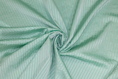 Tiffany Blue Striped Cotton - Prime Fabrics