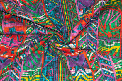 Multicolor Contemporary Design Heavy Cotton - Prime Fabrics