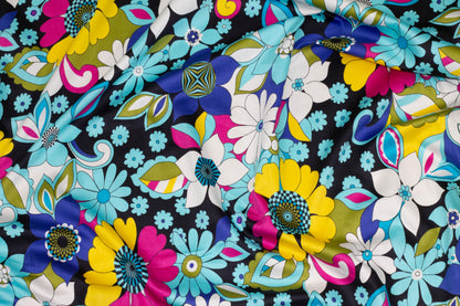 Multicolor Floral Cotton Sateen - Prime Fabrics