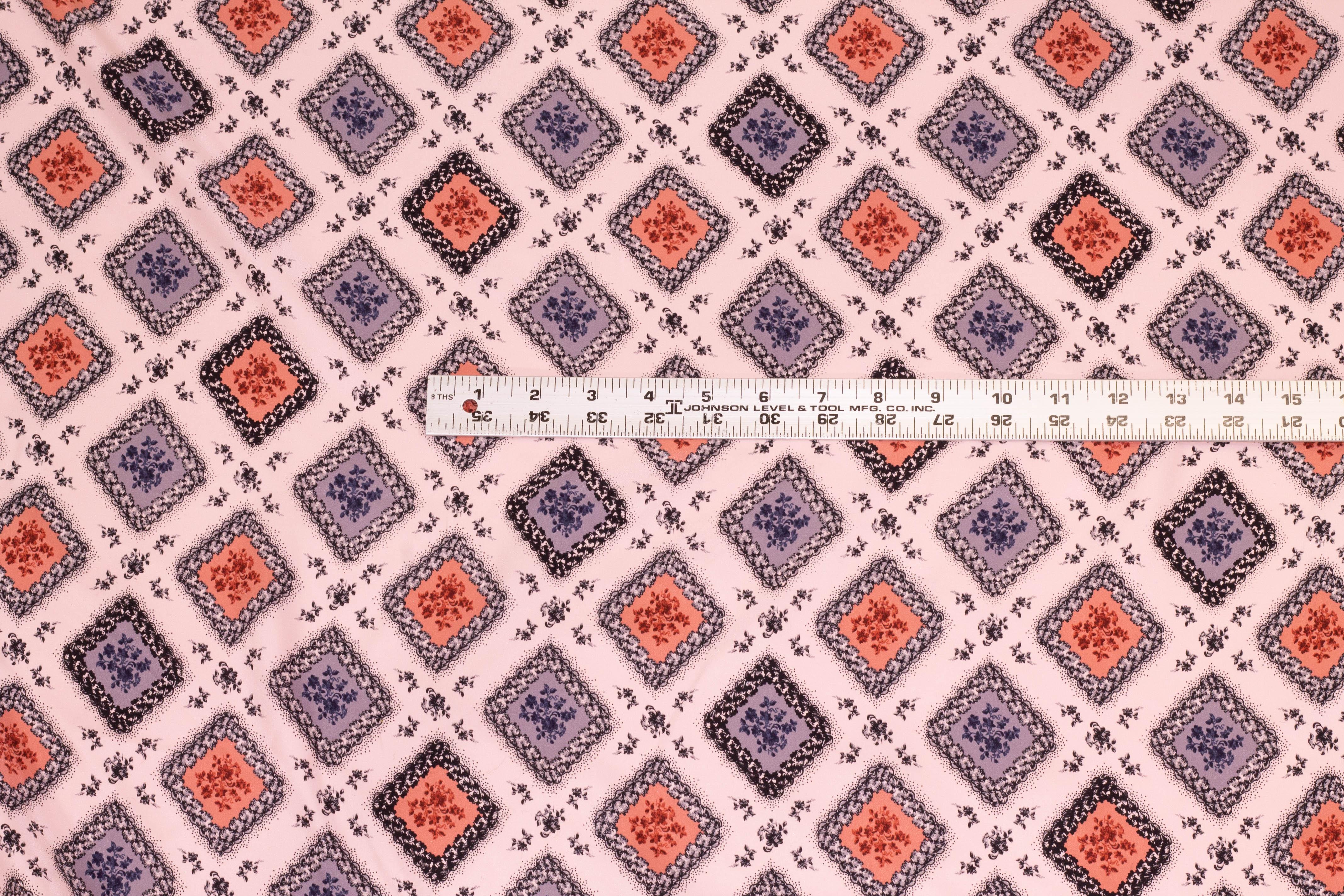 Pink and Purple Silk Charmeuse - Prime Fabrics