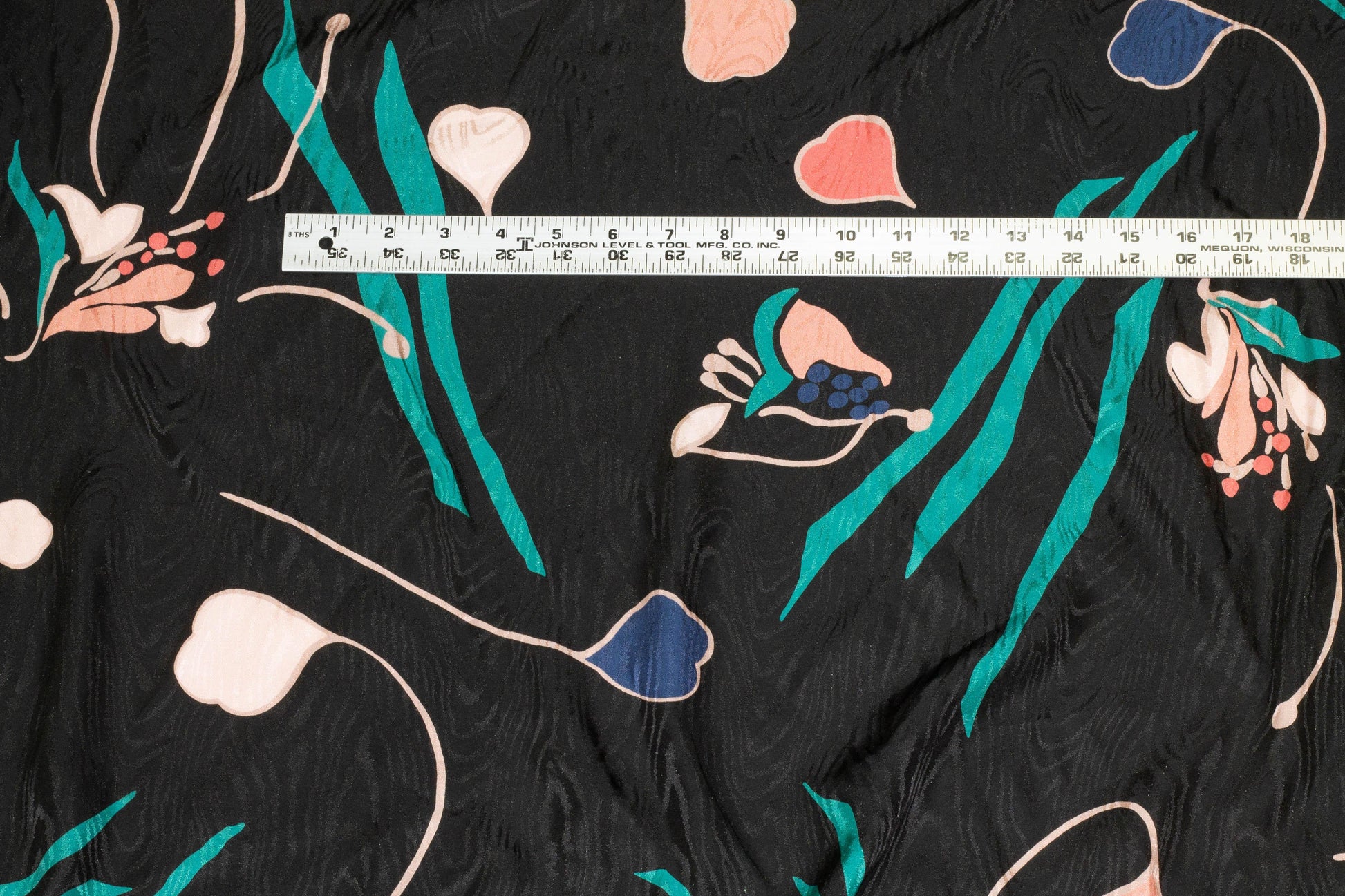 Multicolor Abstract Silk Charmeuse - Prime Fabrics