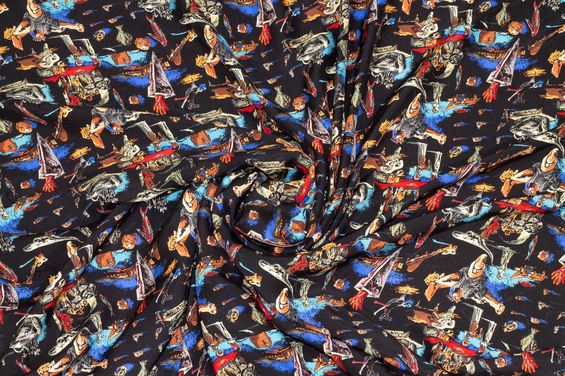 Nicole Miller - Abstract Silk Charmeuse - Prime Fabrics