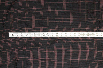 Plaid Hammered Silk Charmeuse - Prime Fabrics