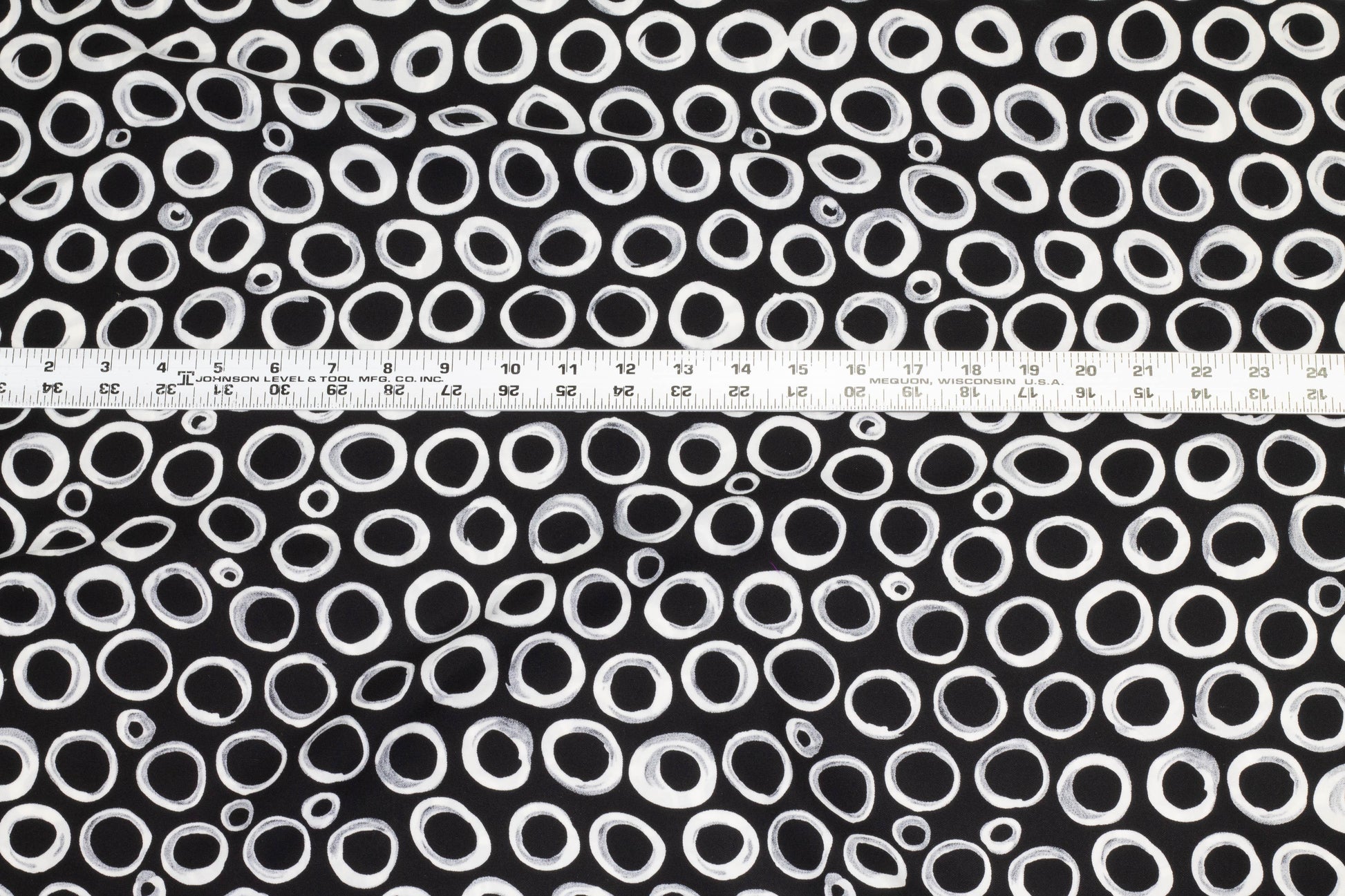 Black and White 4-Ply Silk Crepe - Prime Fabrics