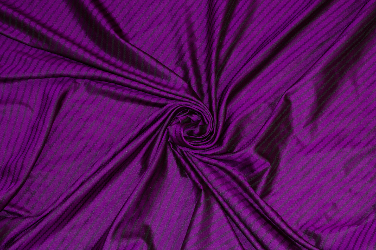 Purple Diagonal Striped Medium Weight Silk Taffeta - Prime Fabrics