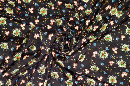 Multicolor Silk Charmeuse - Prime Fabrics