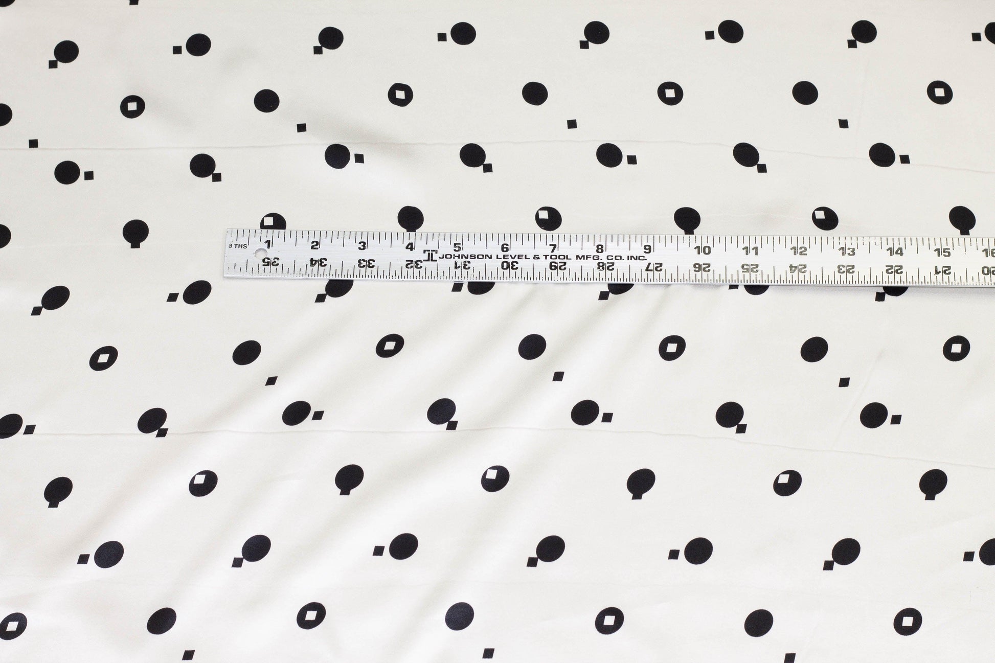 Black and White Silk Charmeuse - Prime Fabrics