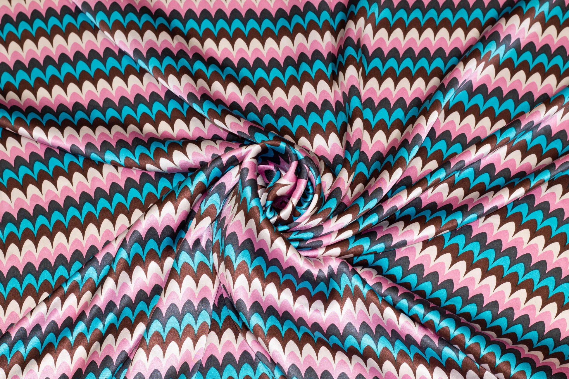 Multicolor Silk Charmeuse - Prime Fabrics