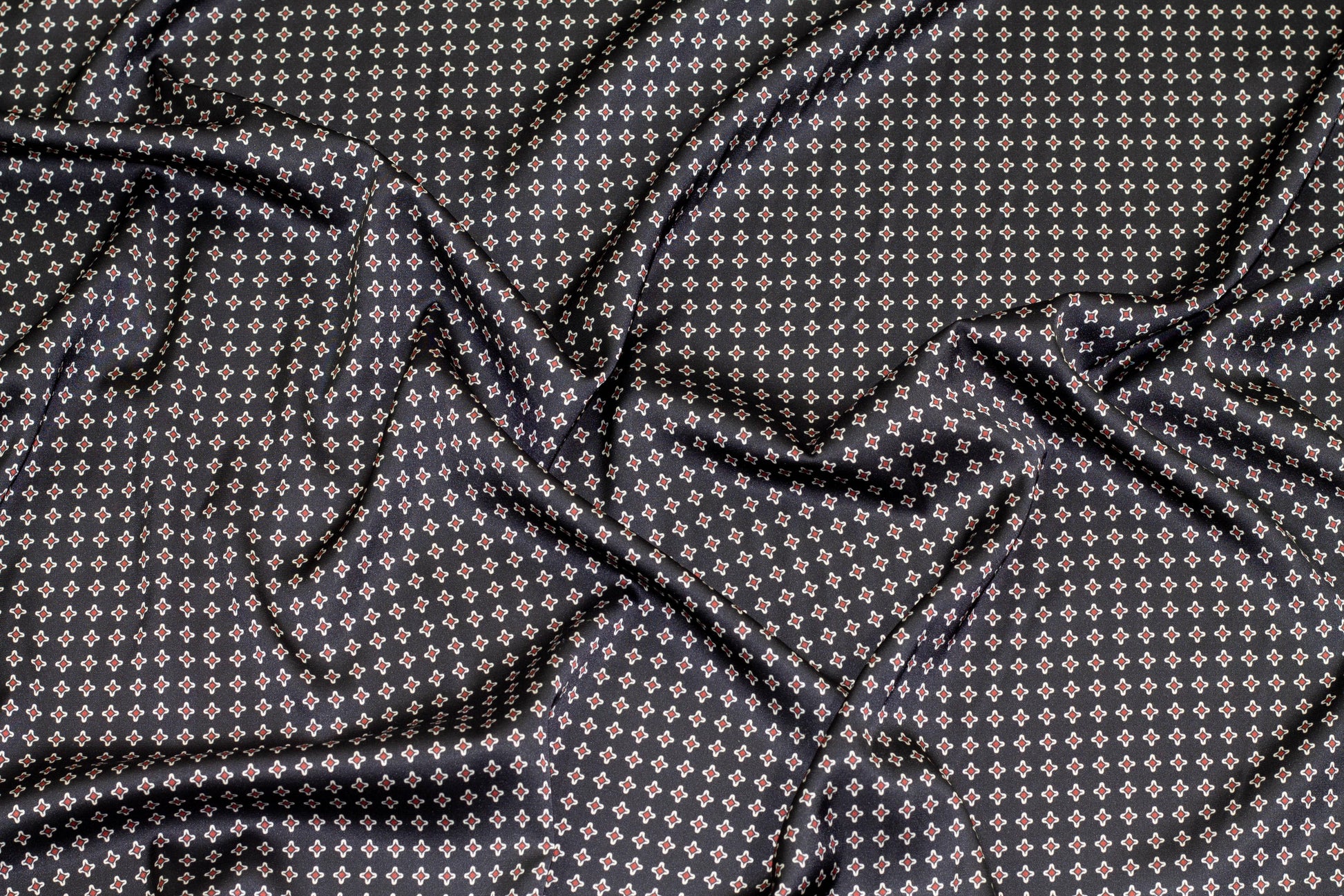 Black Silk Stretch Charmeuse - Prime Fabrics