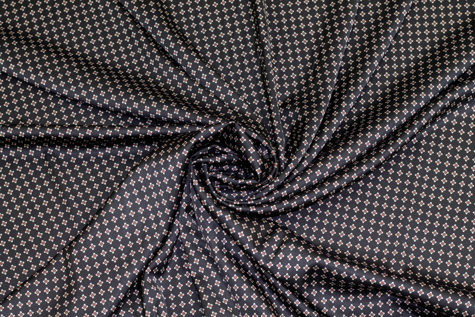 Black Silk Stretch Charmeuse - Prime Fabrics