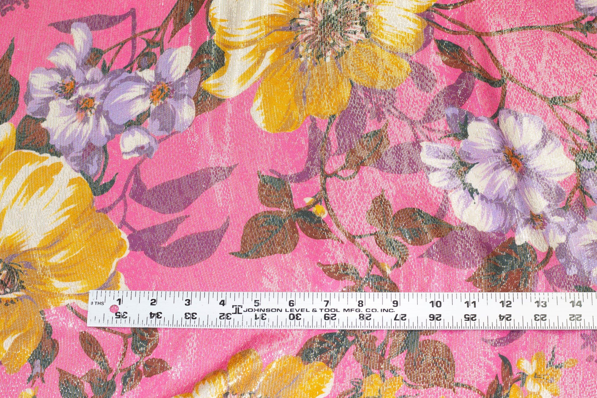 Multicolor Floral Metallic Silk Charmeuse - Prime Fabrics