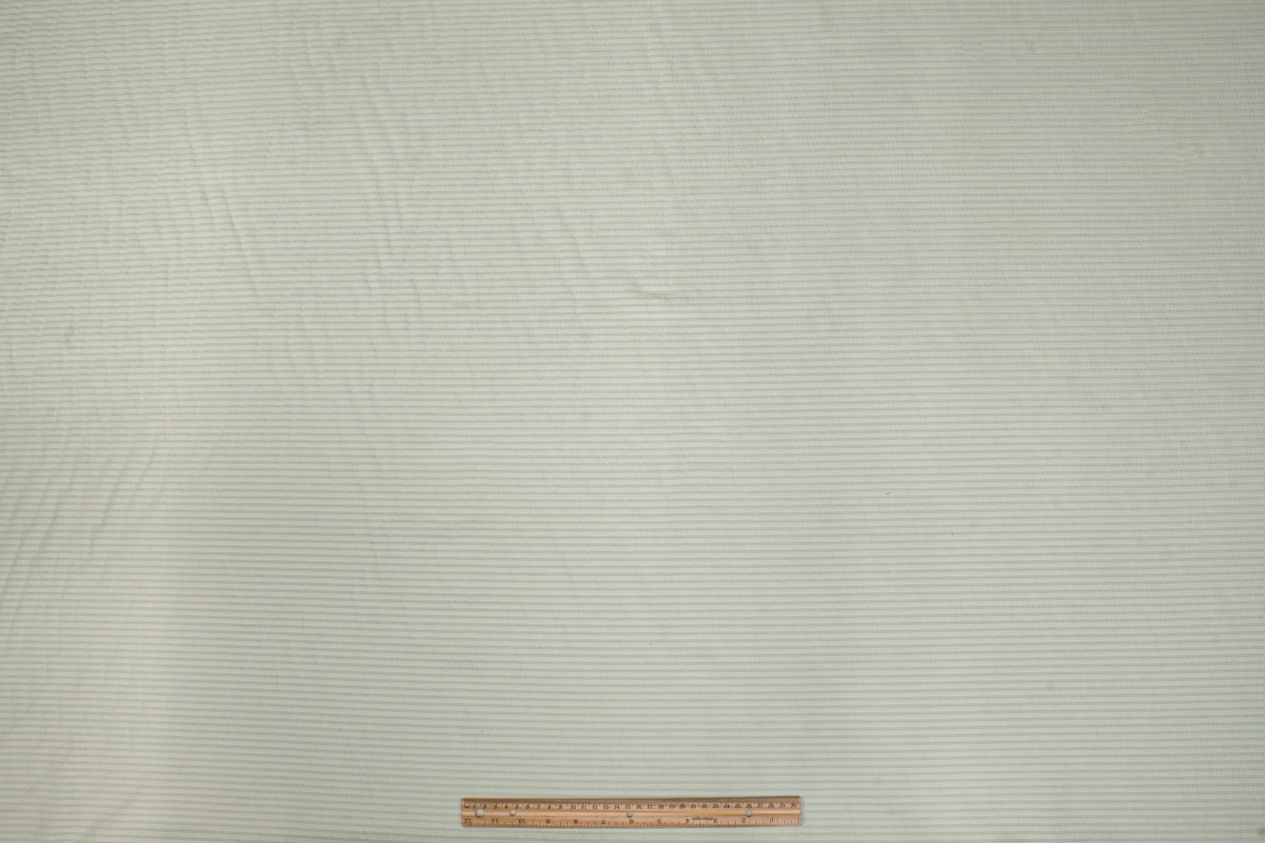 Striped Textured Cotton - Mint Green - Prime Fabrics
