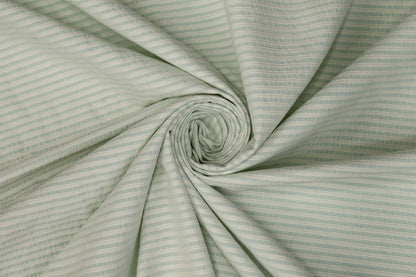 Striped Textured Cotton - Mint Green - Prime Fabrics