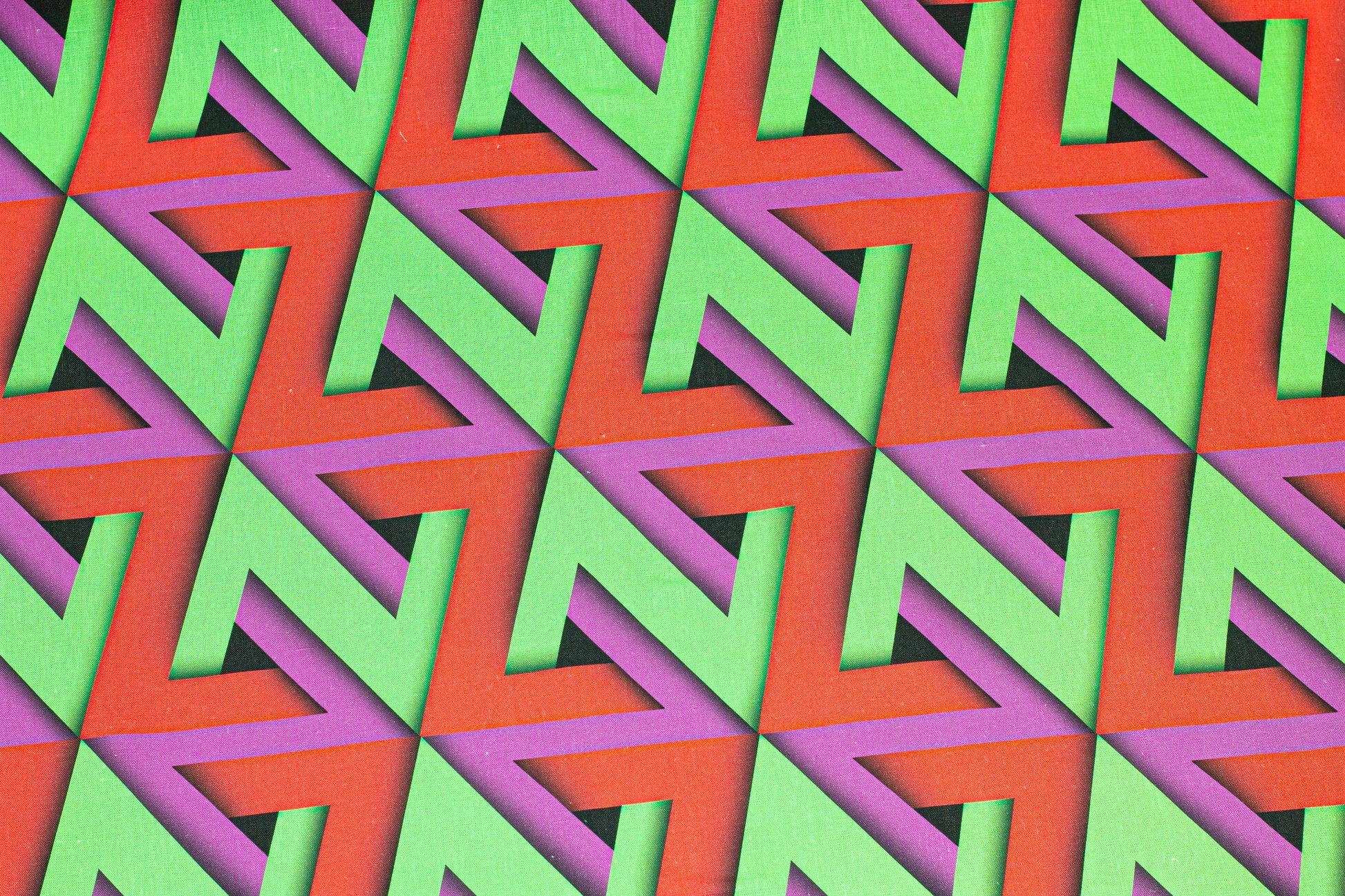 Red, Purple and Green Italian Linen - Prime Fabrics