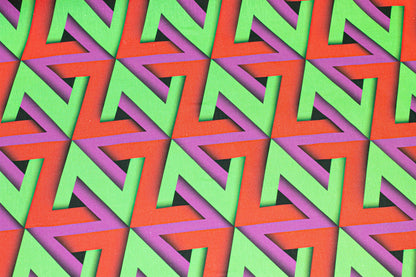 Red, Purple and Green Italian Linen - Prime Fabrics