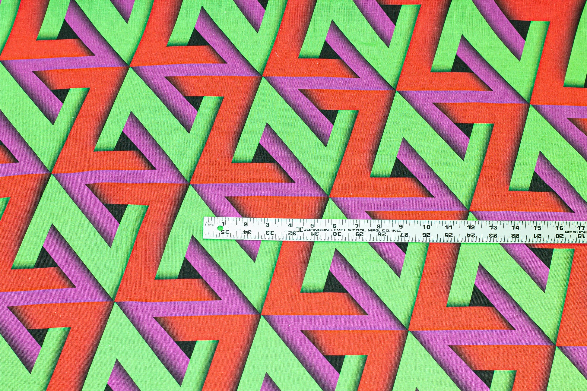 Red, Purple and Green Italian Linen - Prime Fabrics