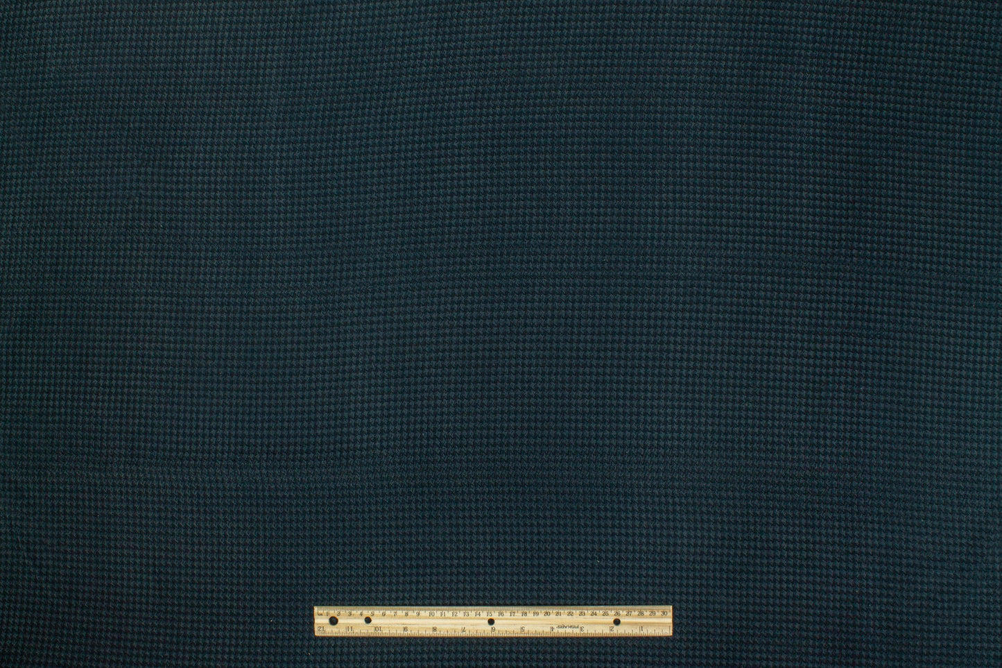 Textured Houndstooth Stretch Silk Crepe - Dark Teal - Prime Fabrics
