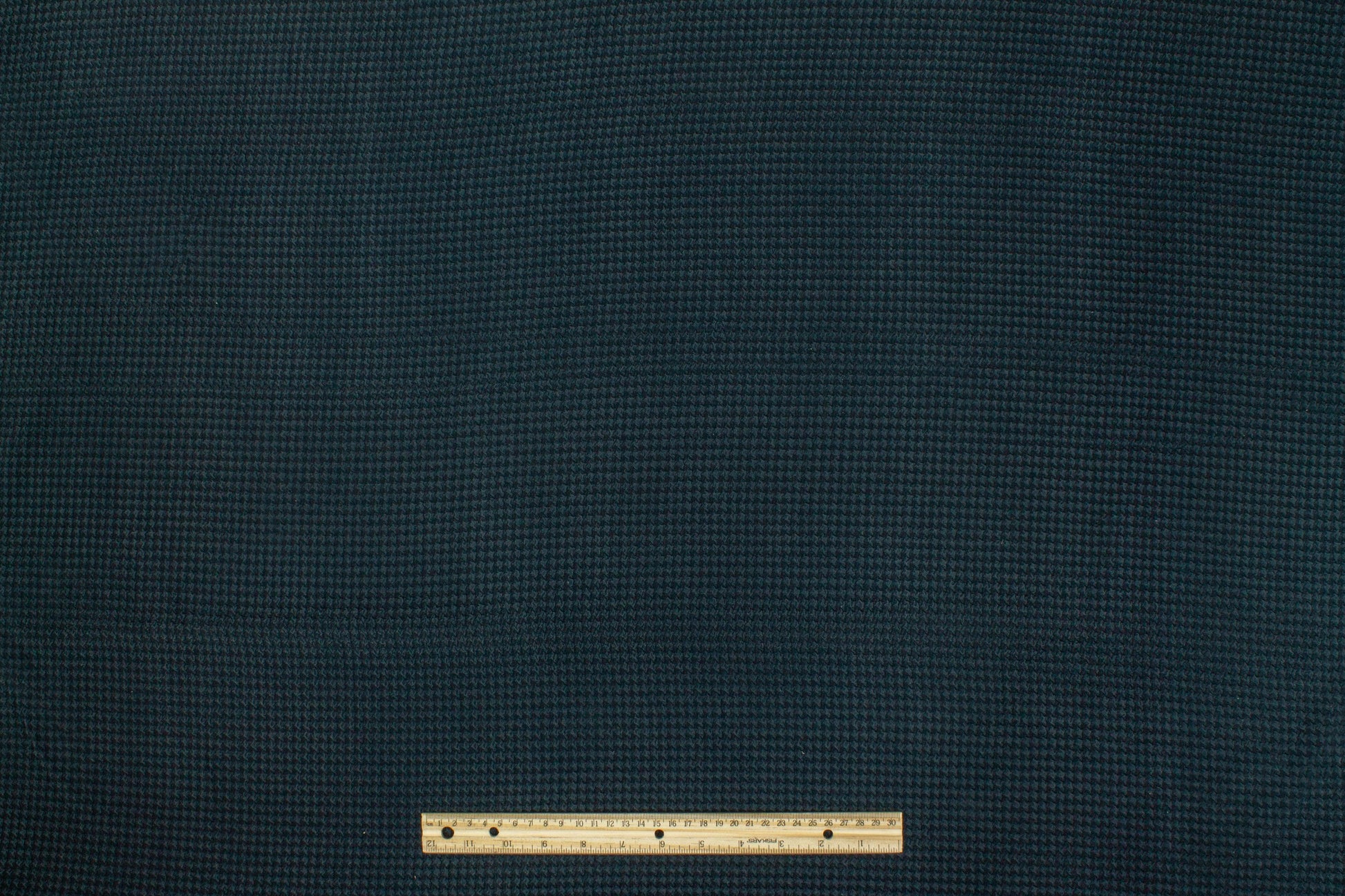 Textured Houndstooth Stretch Silk Crepe - Dark Teal - Prime Fabrics