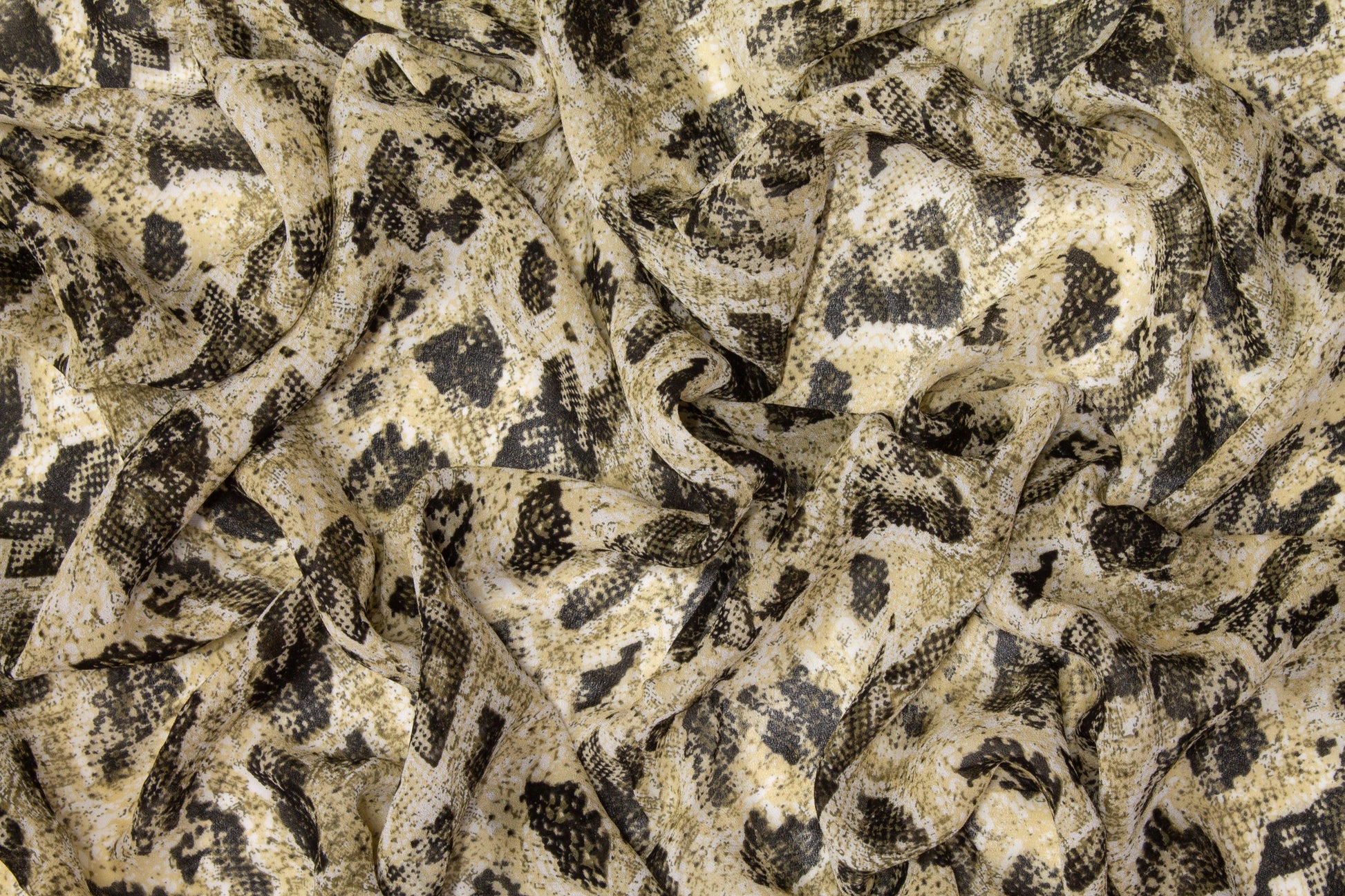 Snake Skin Printed Viscose Georgette - Prime Fabrics