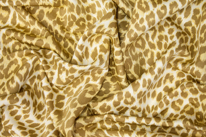 Leopard Print Viscose Faille - Prime Fabrics