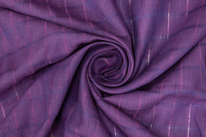 Checked Handkerchief Linen - Purple - Prime Fabrics