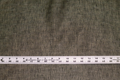 Charcoal Gray Striped Sheer Italian Linen - Prime Fabrics