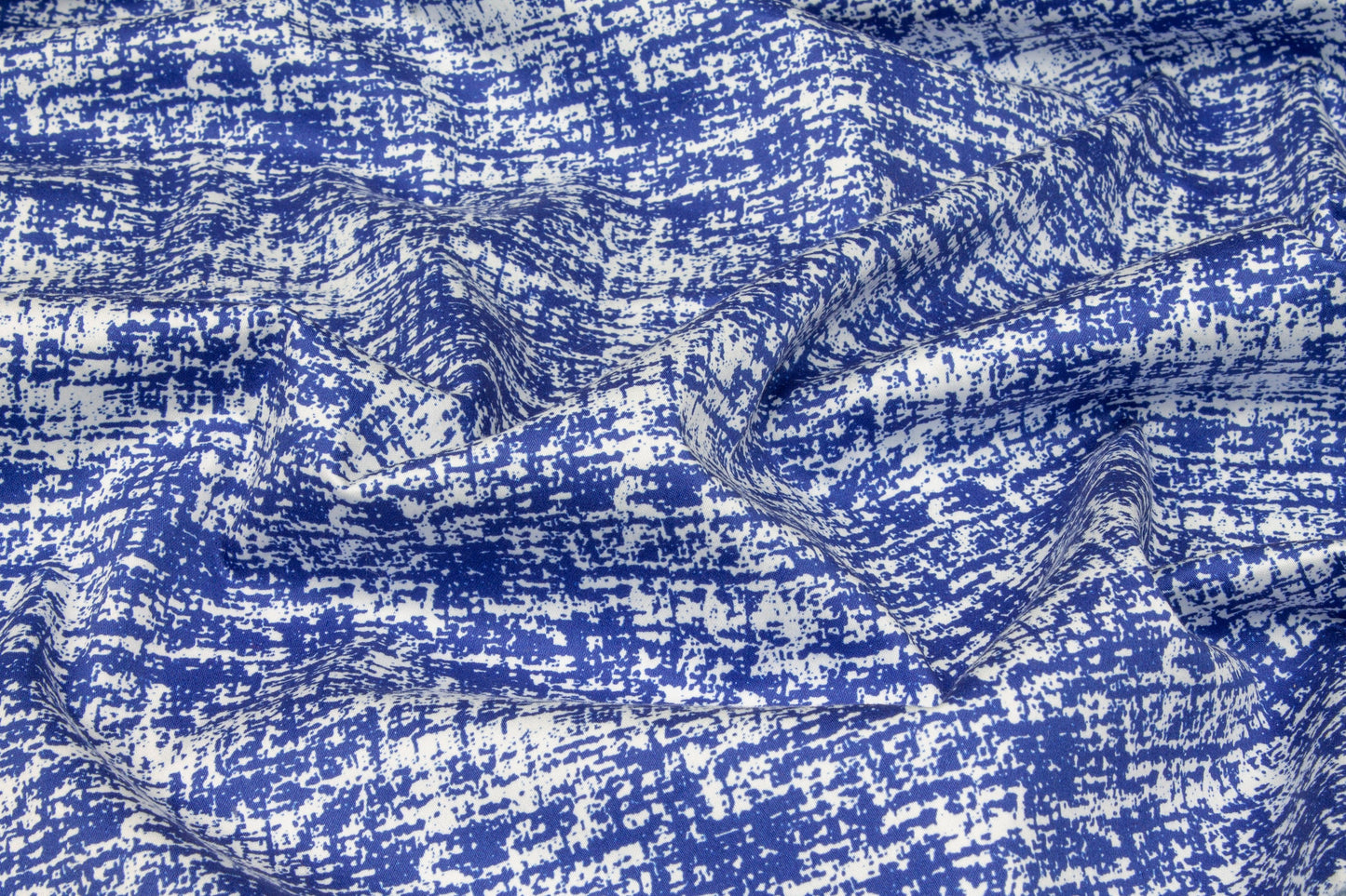 Cotton Sateen - Blue and White - Prime Fabrics