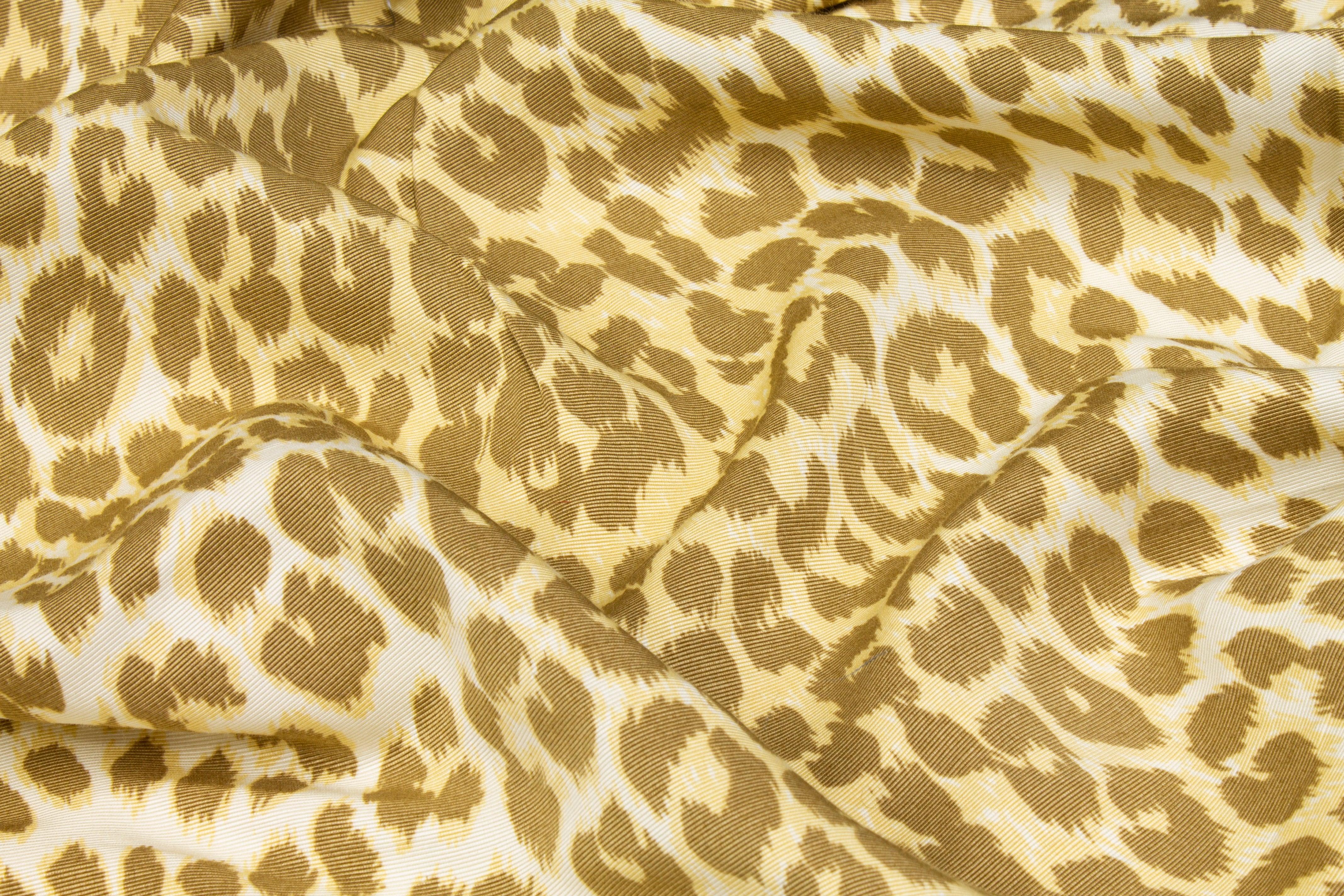 Leopard Print Viscose Faille - Prime Fabrics