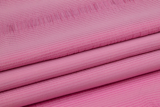 Crushed Silk and Viscose - Pink - Prime Fabrics