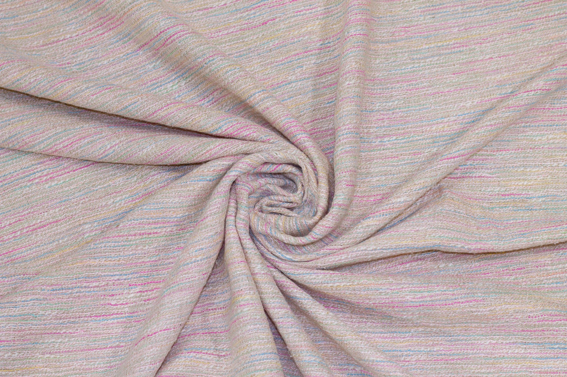 Multicolor Blush Tone Italian Cotton and Linen Blend - Prime Fabrics