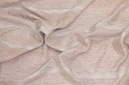 Pink and Off White Italian Cotton and Linen Blend - Prime Fabrics