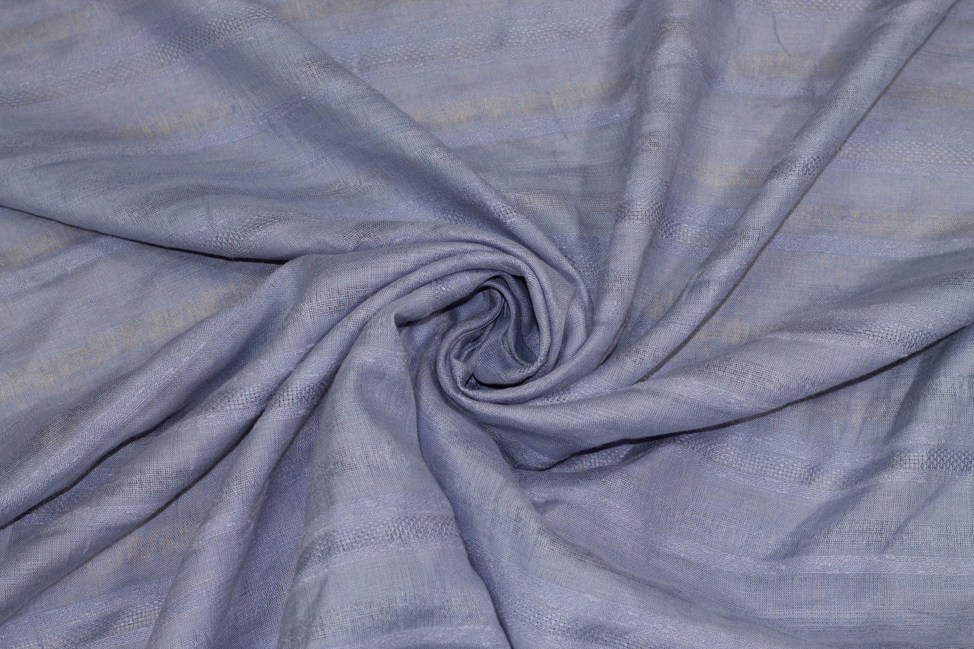 Periwinkle Striped Italian Linen - Prime Fabrics