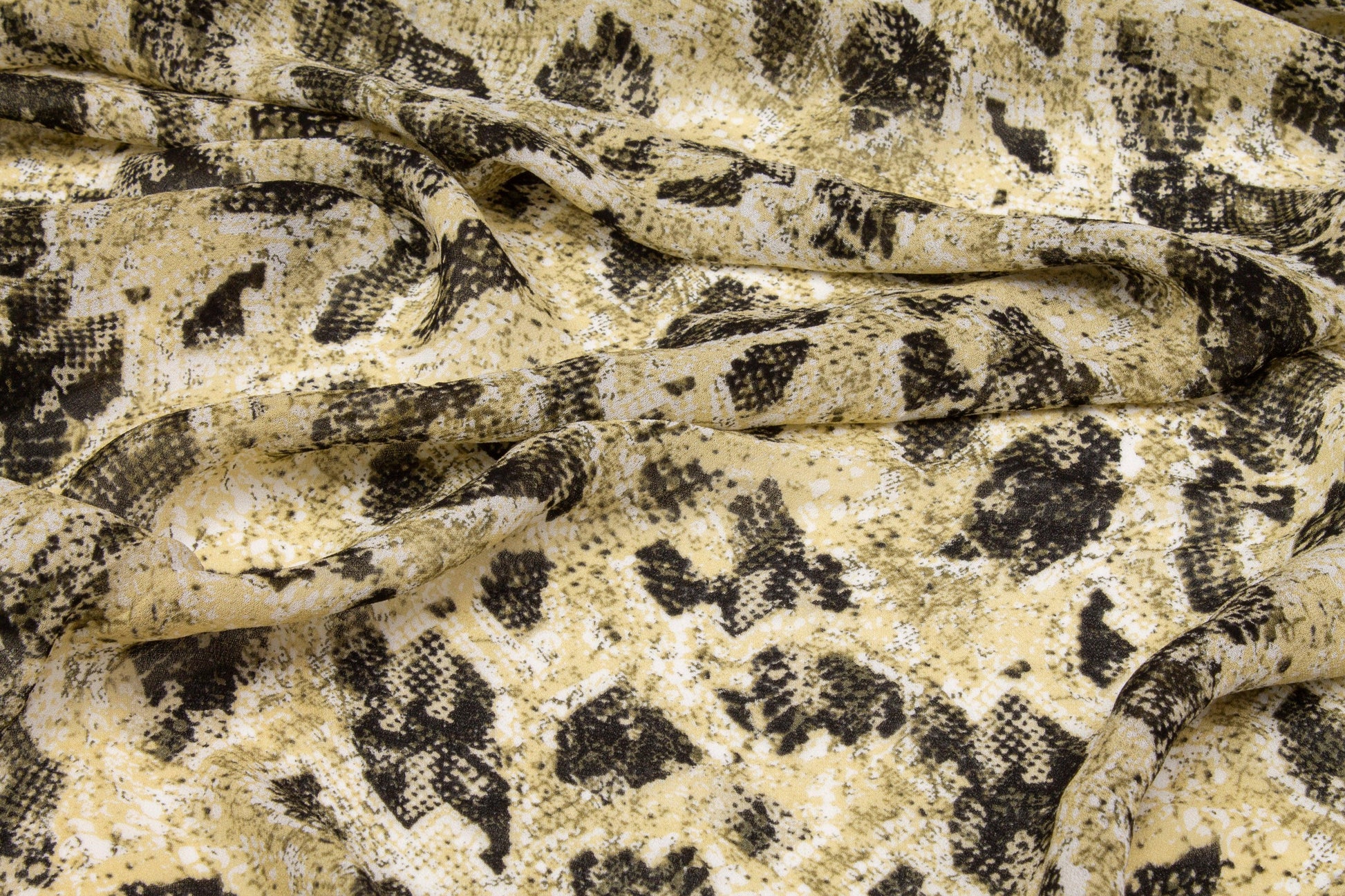 Snake Skin Printed Viscose Georgette - Prime Fabrics
