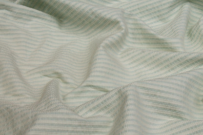 Striped Textured Cotton - Mint Green - Prime Fabrics