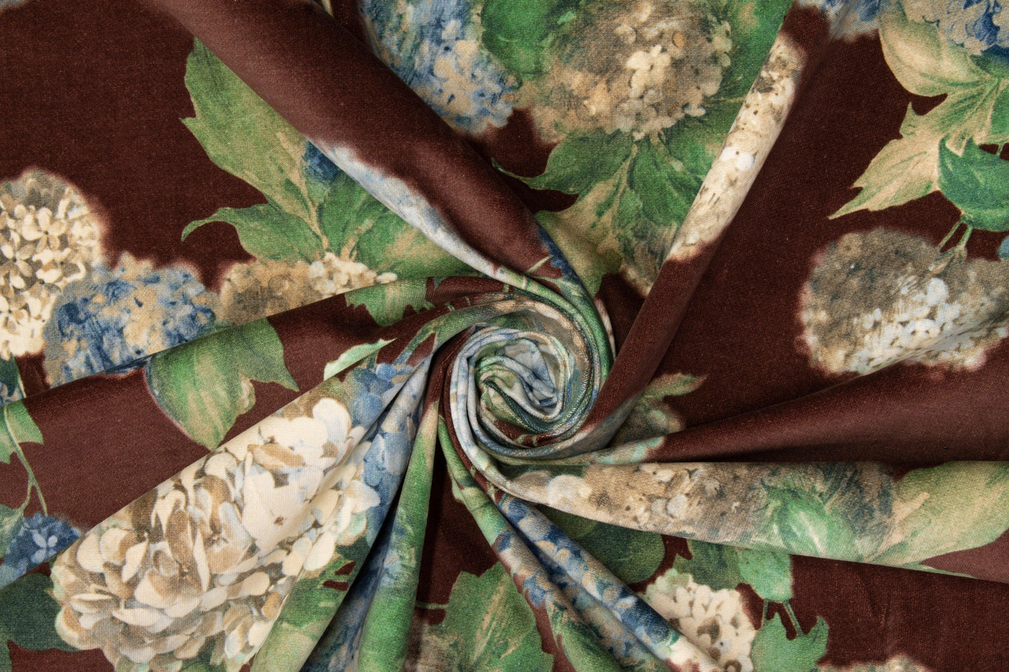 Floral Corduroy Cotton - Brown - Prime Fabrics