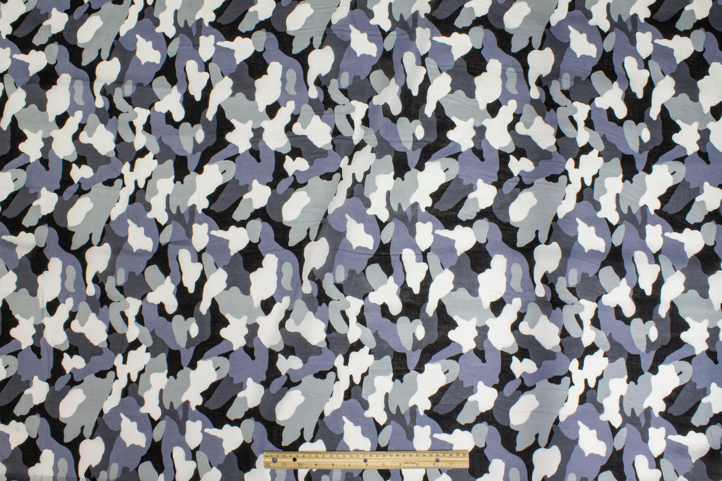 Camouflage Cotton Voile - Cool Gray - Prime Fabrics