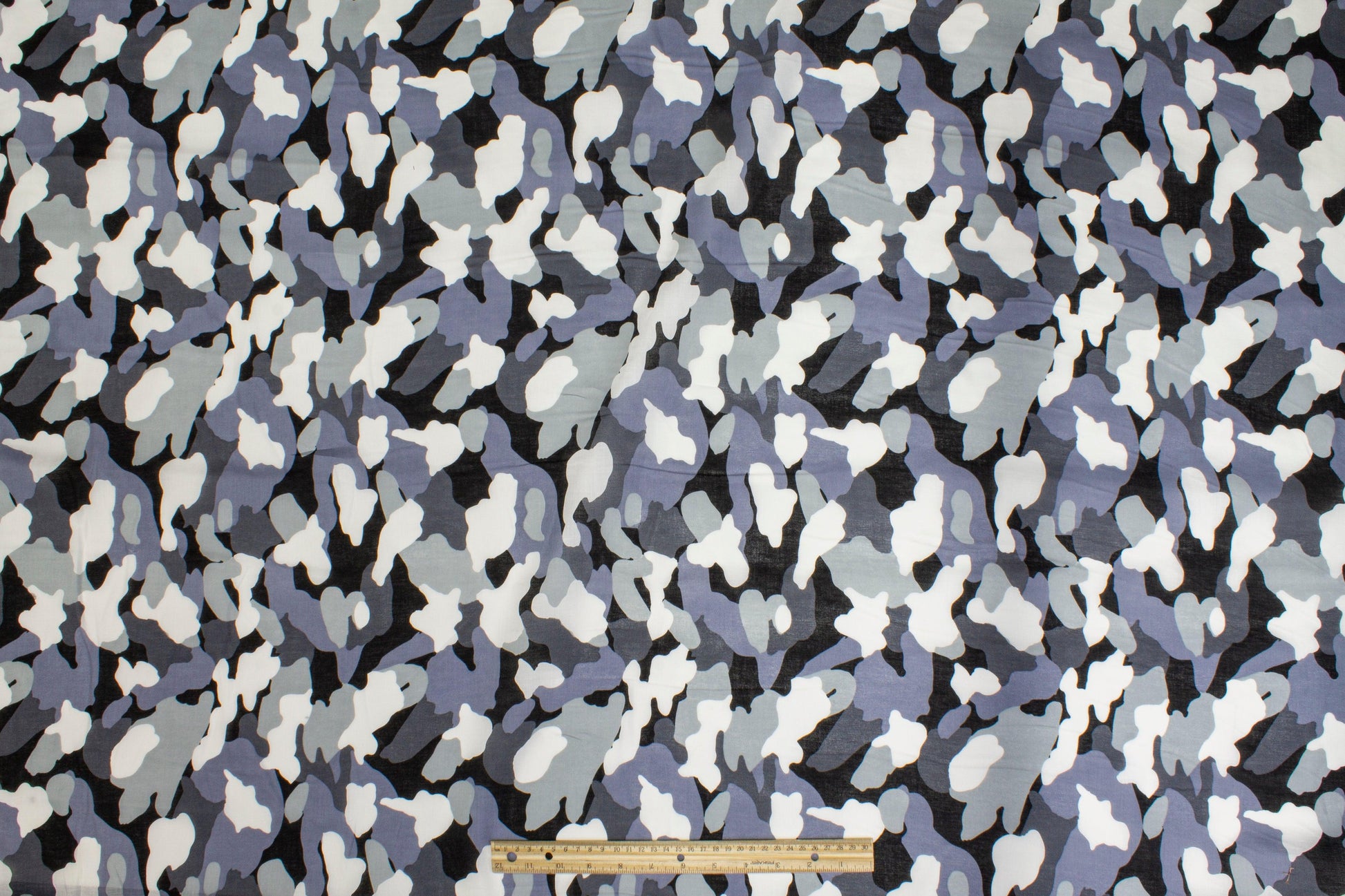 Camouflage Cotton Voile - Cool Gray - Prime Fabrics