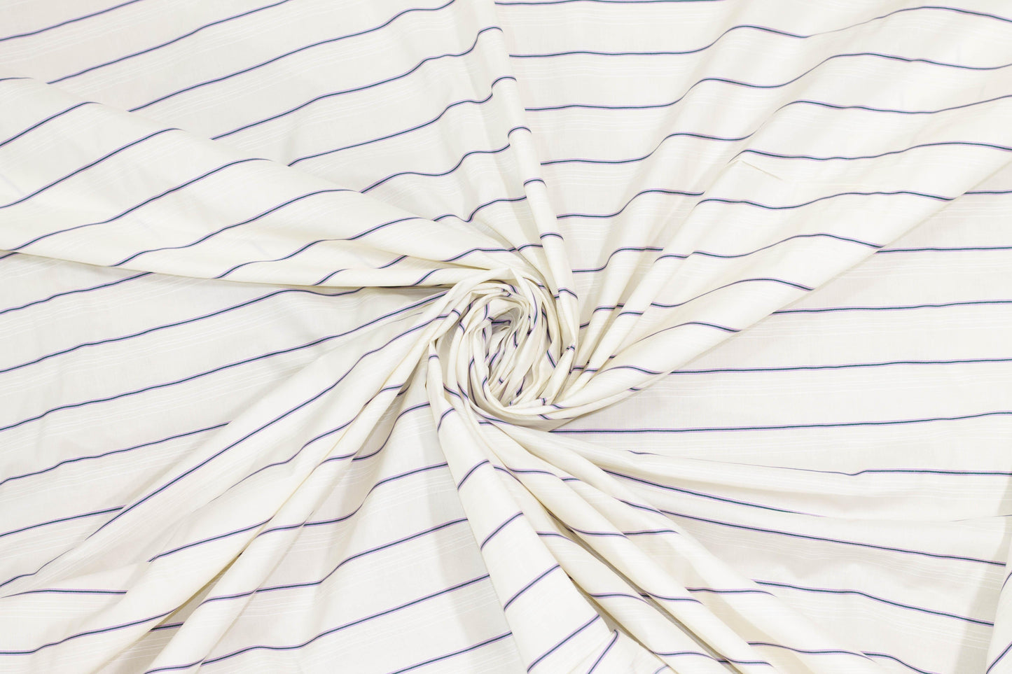 Off White and Purple and Green Striped Cotton Shirting - Prime Fabrics