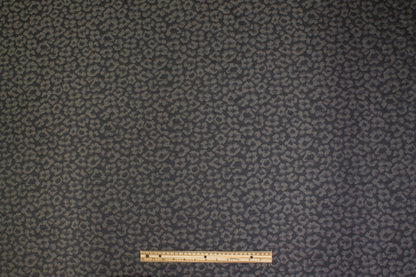 Cheetah Design Jacquard - Gunmetal Gray - Prime Fabrics