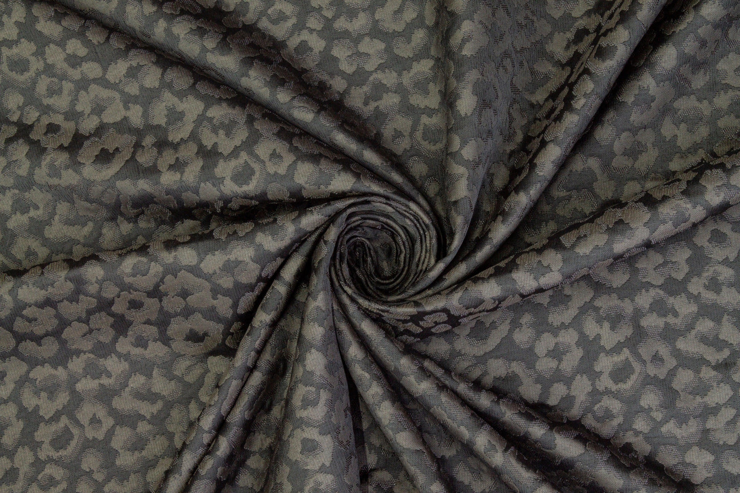 Cheetah Design Jacquard - Gunmetal Gray - Prime Fabrics