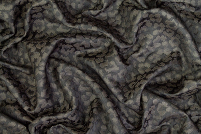 Cheetah Design Jacquard - Gunmetal Gray - Prime Fabrics