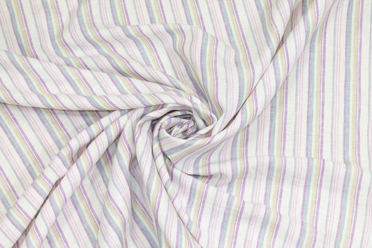 Multicolor Striped Linen - Prime Fabrics