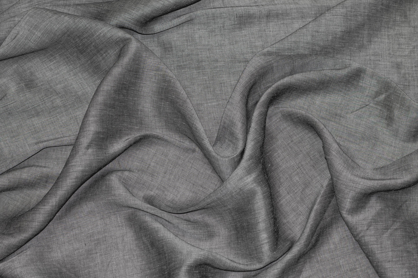 Charcoal Gray Italian Linen - Prime Fabrics
